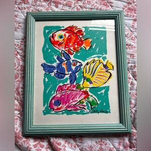 Vibrant Fish Art Print by Sally Huss
